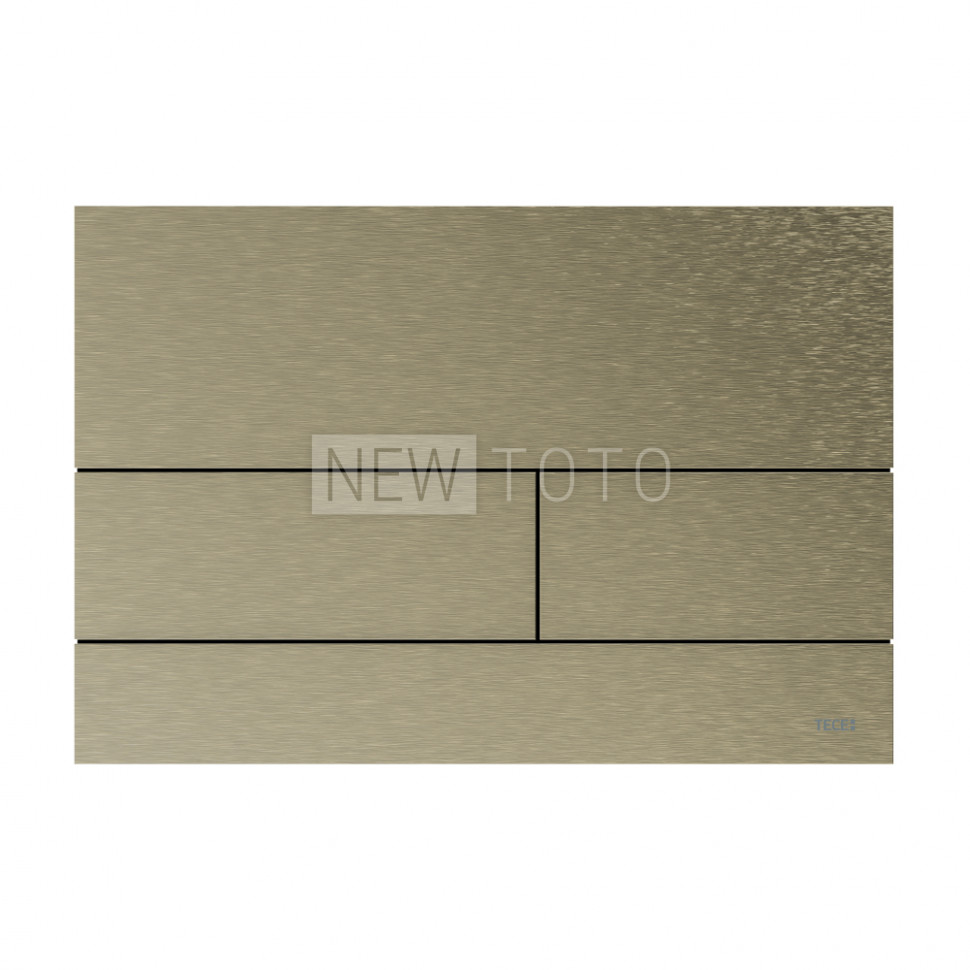 Металлическая панель смыва для унитаза TECEsquare II, PVD покрытие: сатин, никелированный, покрытие против отпечатков пальцев фото №1