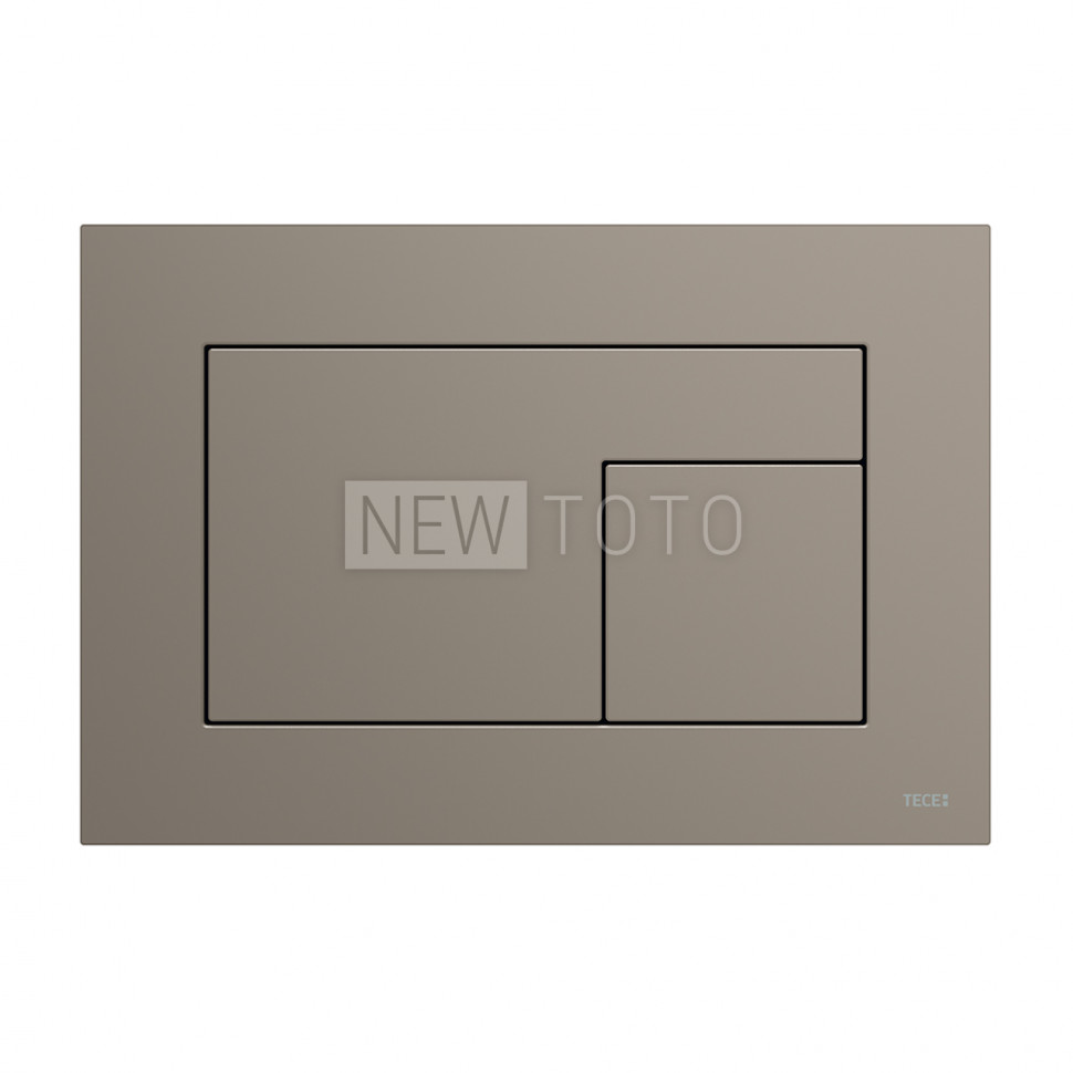 Панель смыва для унитаза TECEvelvet, поверхность FENIX, Castoro Ottawa / Бежево-коричневая, покрытие против отпечатков пальцев фото №1