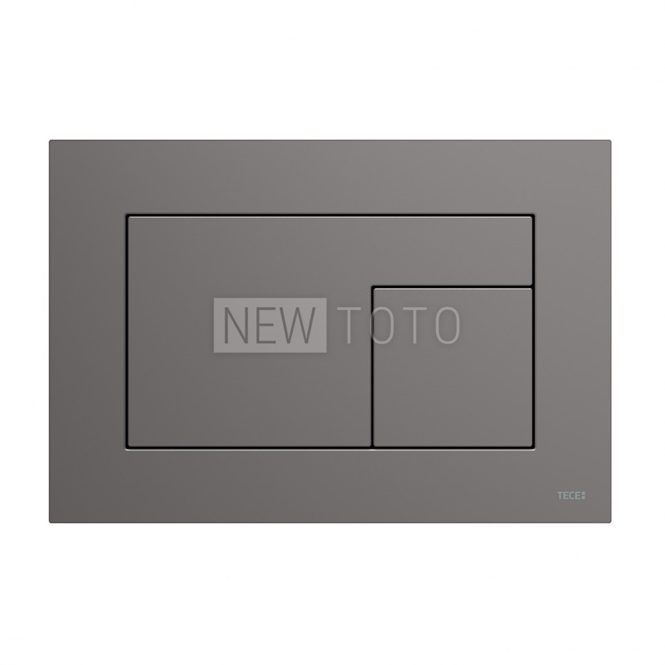Панель смыва для унитаза TECEvelvet, поверхность FENIX, Grigio Londra / Антрацит, покрытие против отпечатков пальцев фото №1