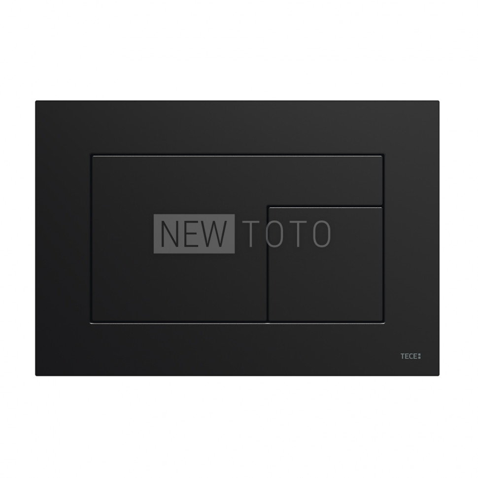 Панель смыва для унитаза TECEvelvet, поверхность FENIX, Nero Ingo / Черная, покрытие против отпечатков пальцев фото №1