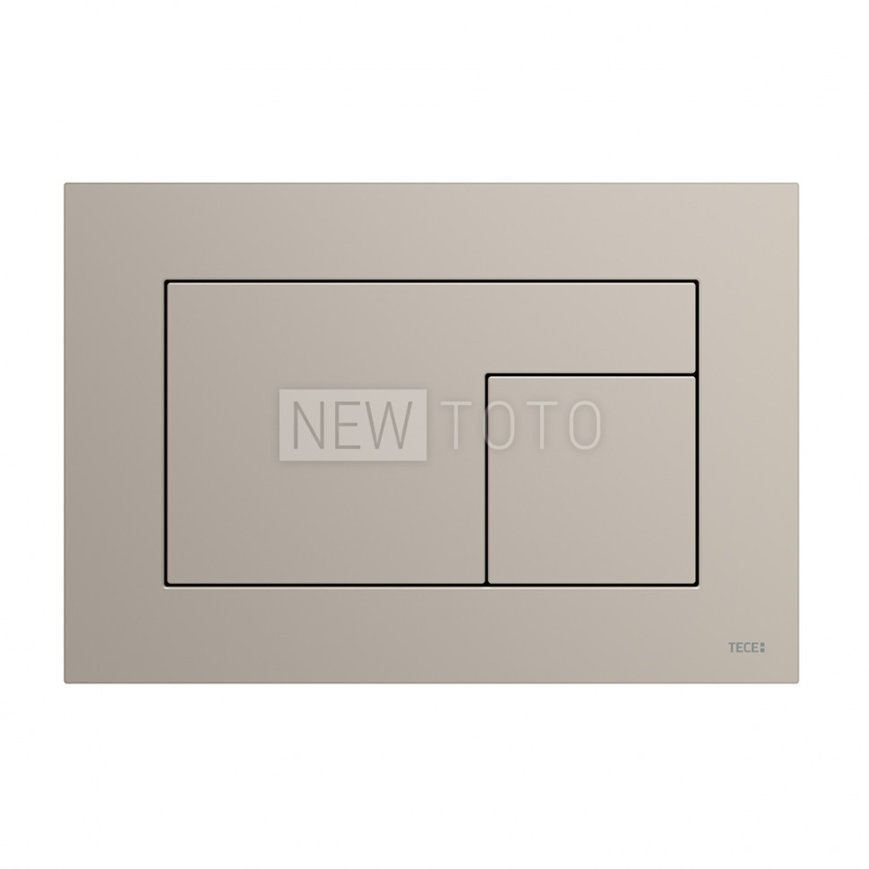 Панель смыва для унитаза TECEvelvet, поверхность FENIX, Beige Arizona / Серовато-бежевая, покрытие против отпечатков пальцев фото №1