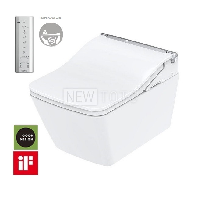 Крышка-биде TOTO Washlet SW Auto Flush + подвесной унитаз SP фото №1