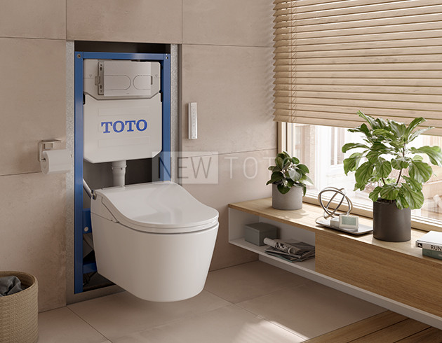 Крышка-биде TOTO Washlet SW Auto Flush + подвесной унитаз SP фото №24