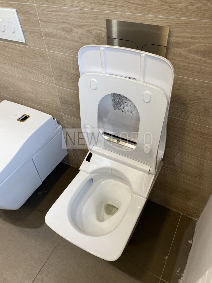 Крышка-биде TOTO Washlet SW Auto Flush + подвесной унитаз SP фото №5
