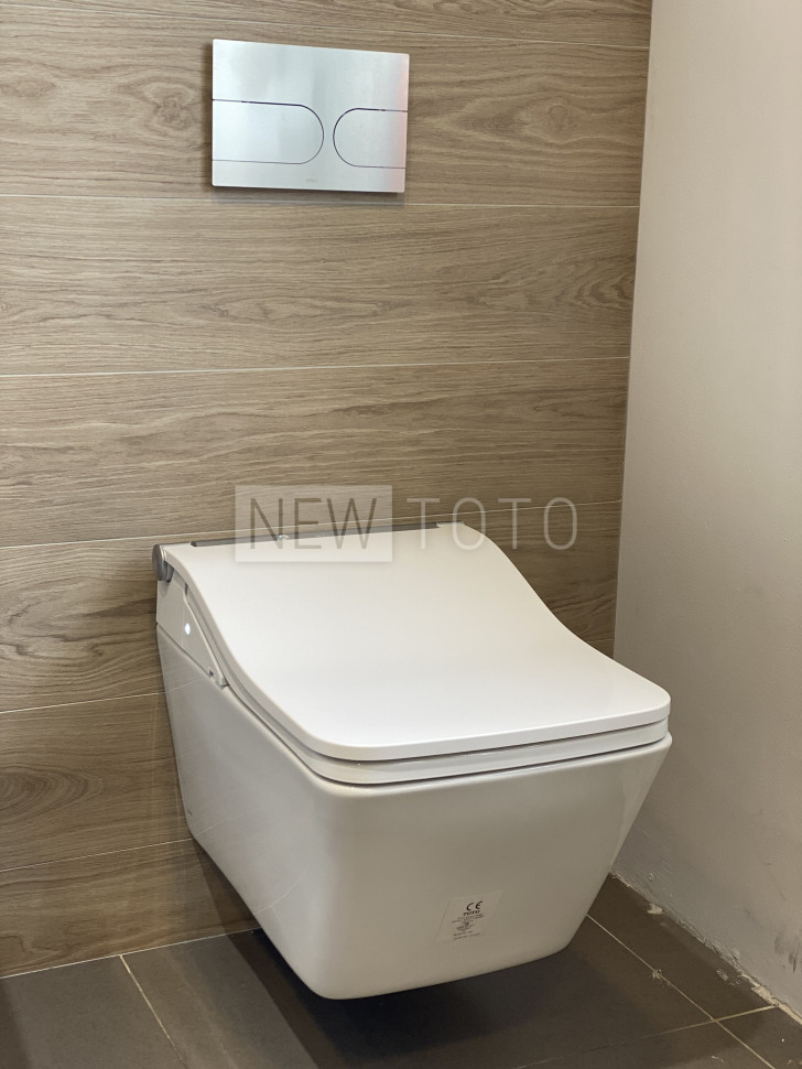 Крышка-биде TOTO Washlet SW Auto Flush + подвесной унитаз SP фото №16