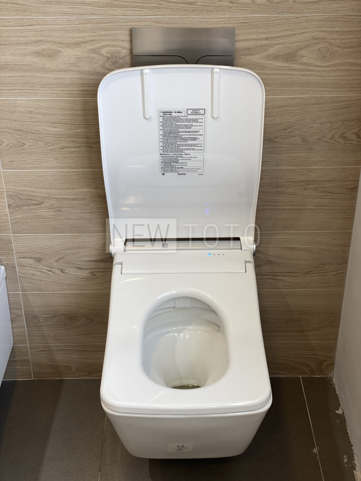 Крышка-биде TOTO Washlet SW Auto Flush + подвесной унитаз SP фото №7