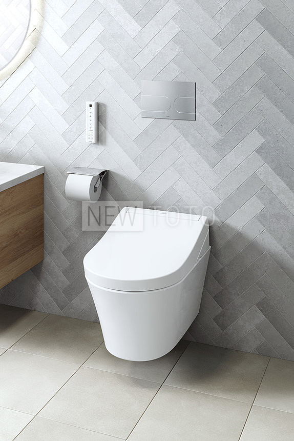 Крышка-биде TOTO Washlet RG lite внешний монтаж + подвесной унитаз GP фото №7