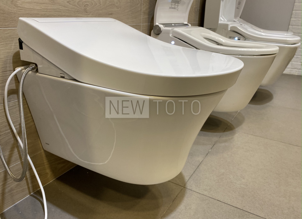 Крышка-биде TOTO Washlet RG lite внешний монтаж + подвесной унитаз GP фото №5