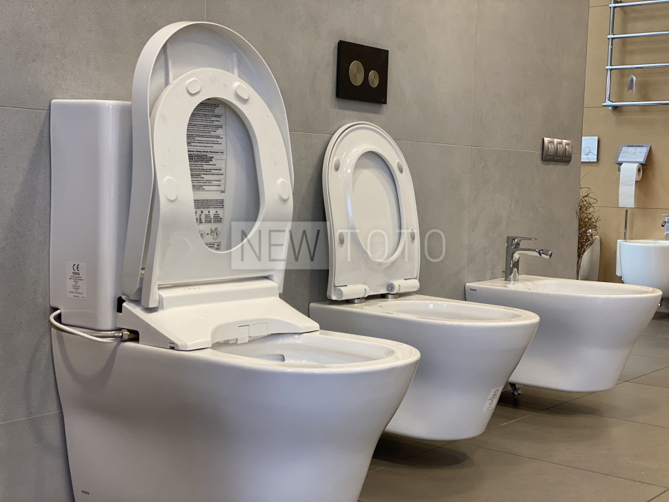 Крышка-биде TOTO Washlet RG lite внешний монтаж + унитаз MH с бачком фото №12