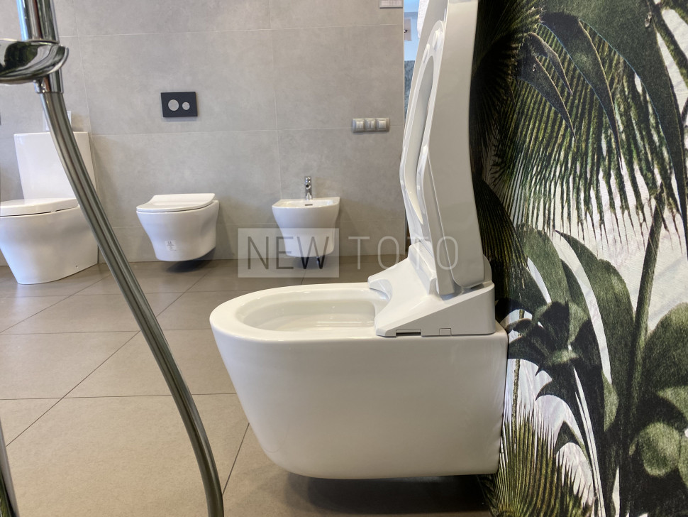 Крышка-биде TOTO Washlet S5 + подвесной унитаз RP фото №21