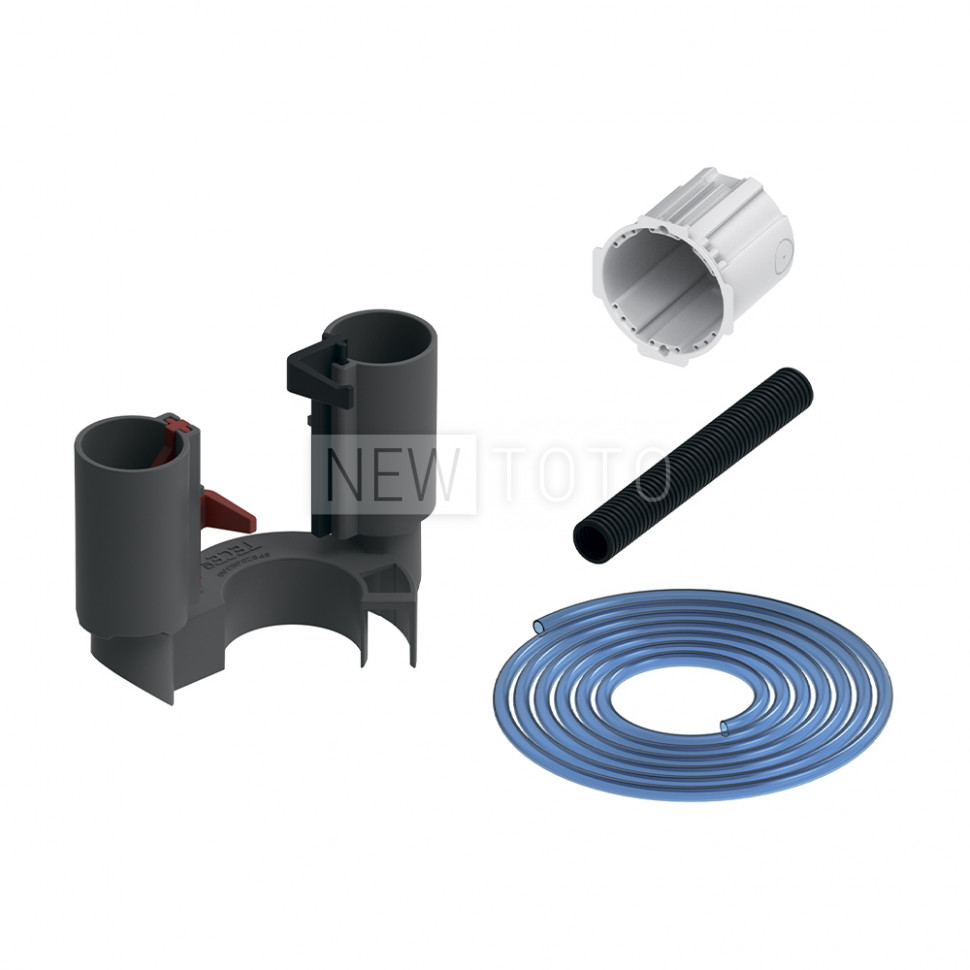 Комплект подключения пневматической дистанционной панели NEW смыва TECEflushpoint для сливного бачка Uni фото №1