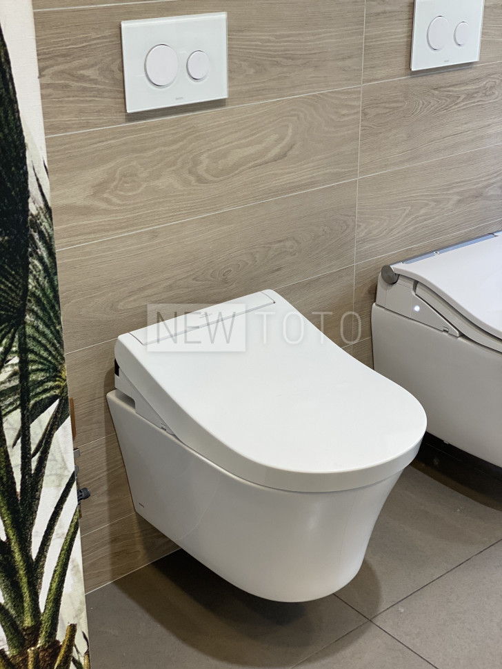 Крышка-биде TOTO Washlet S5 + подвесной унитаз GP фото №3