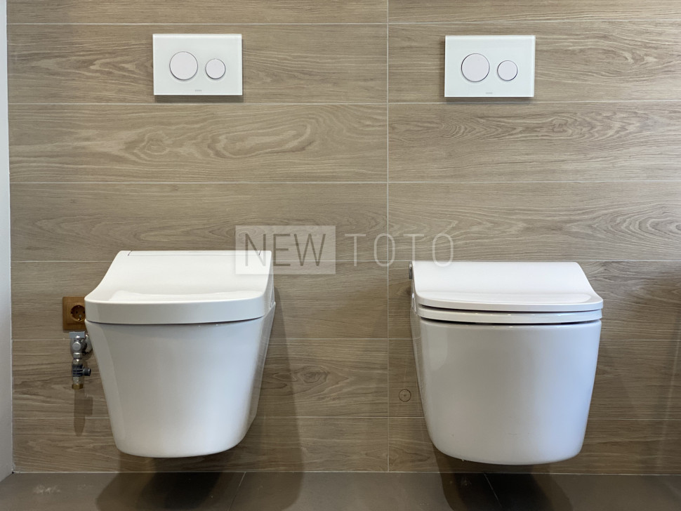 Крышка-биде TOTO Washlet S5 + подвесной унитаз GP фото №8