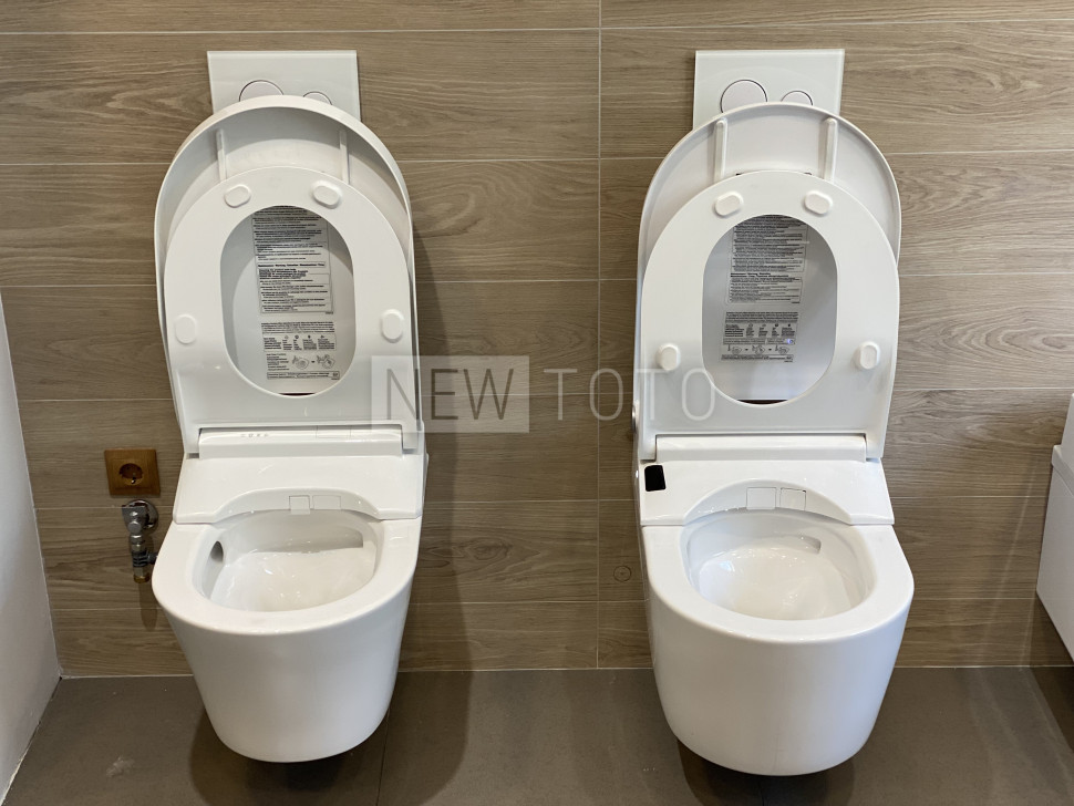 Крышка-биде TOTO Washlet S5 + подвесной унитаз GP фото №11