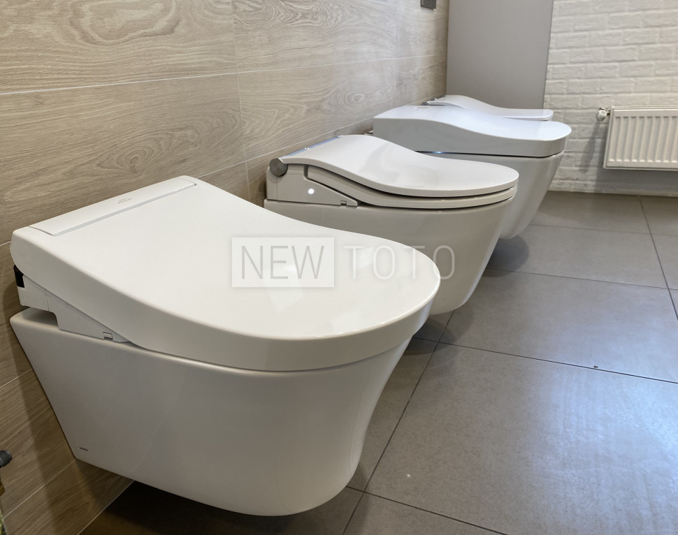 Крышка-биде TOTO Washlet S5 + подвесной унитаз GP фото №5