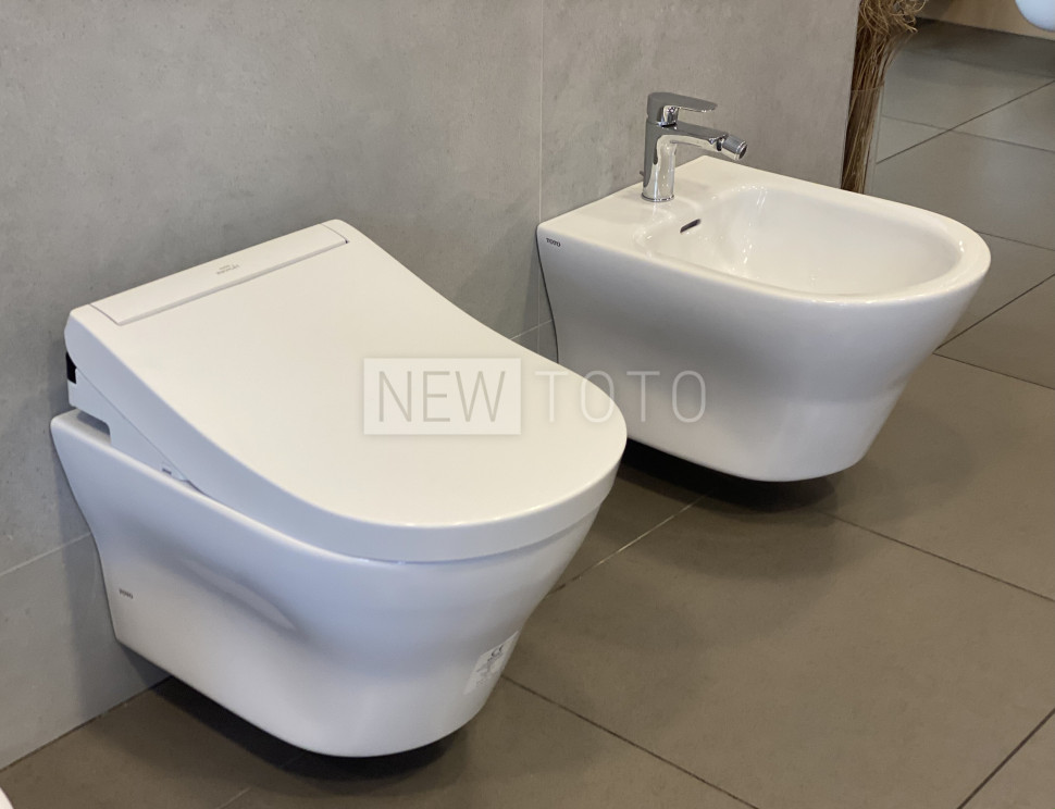 Крышка-биде TOTO Washlet S5 + подвесной унитаз MH фото №17