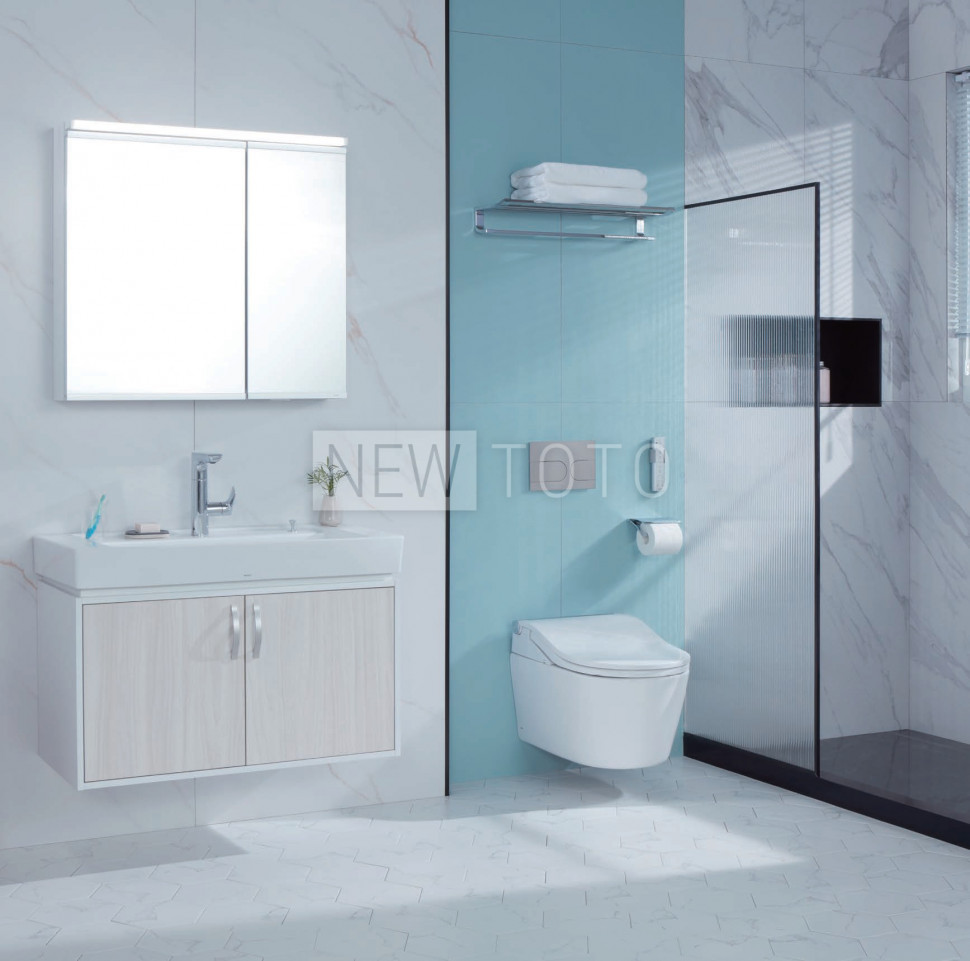 Крышка-биде TOTO Washlet RW белый + подвесной унитаз RP фото №3