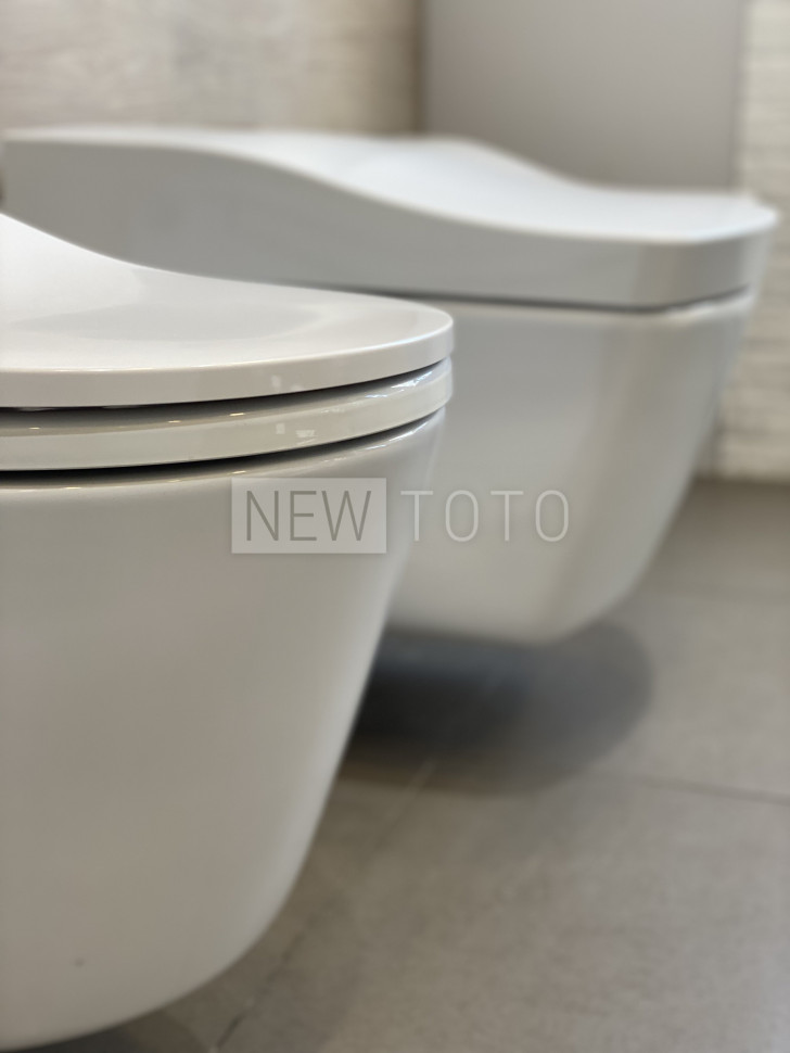 Крышка-биде TOTO Washlet RW белый + подвесной унитаз RP фото №14