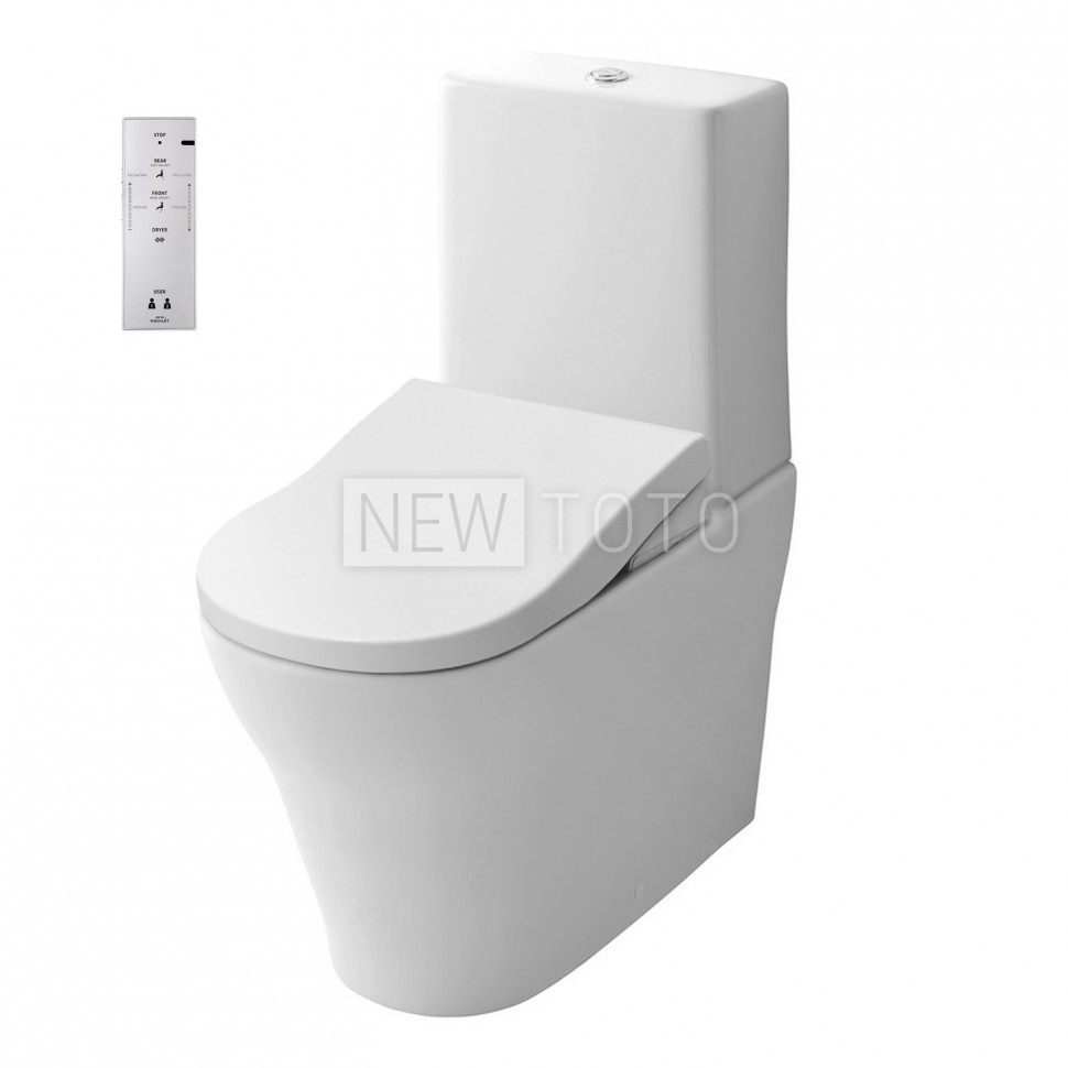 Крышка-биде TOTO Washlet 4732 + напольный унитаз TOTO MH с бачком фото №1