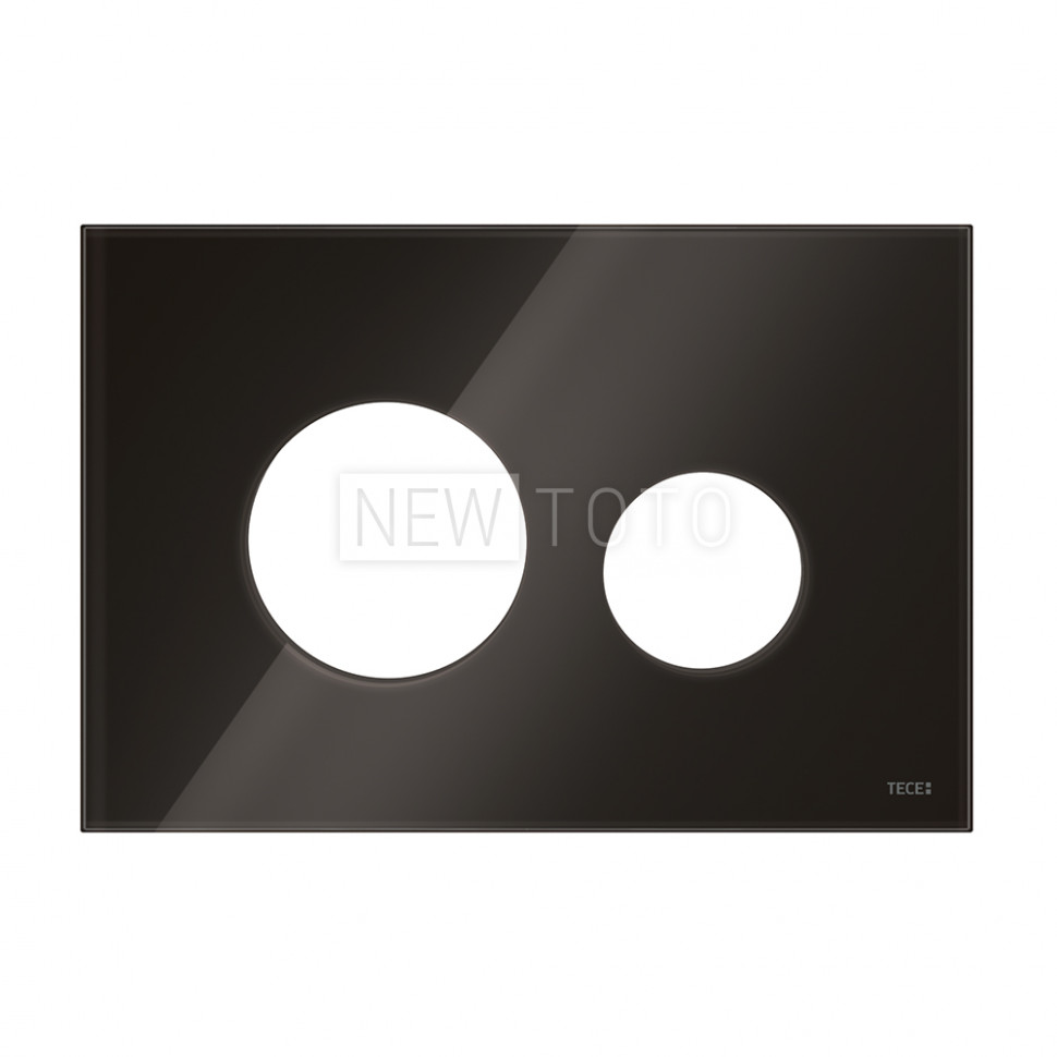 Стеклянная лицевая панель смыва для унитаза TECEloop modular, кофейный коричневый фото №1