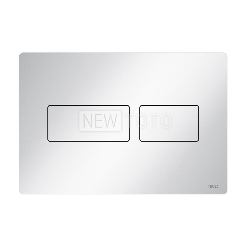 Металлическая панель смыва для унитаза TECEsolid, белая глянцевая фото №1