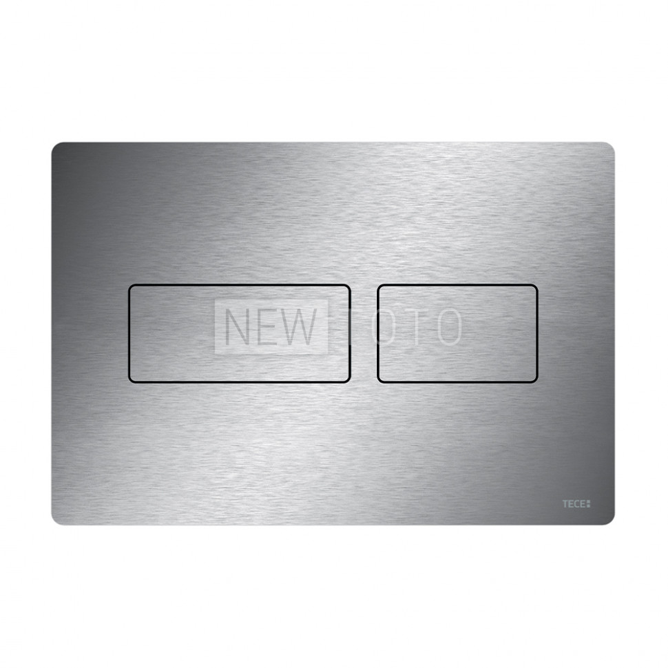 Металлическая панель смыва для унитаза TECEsolid, нержавеющая сталь сатин, покрытие против отпечатков пальцев фото №1