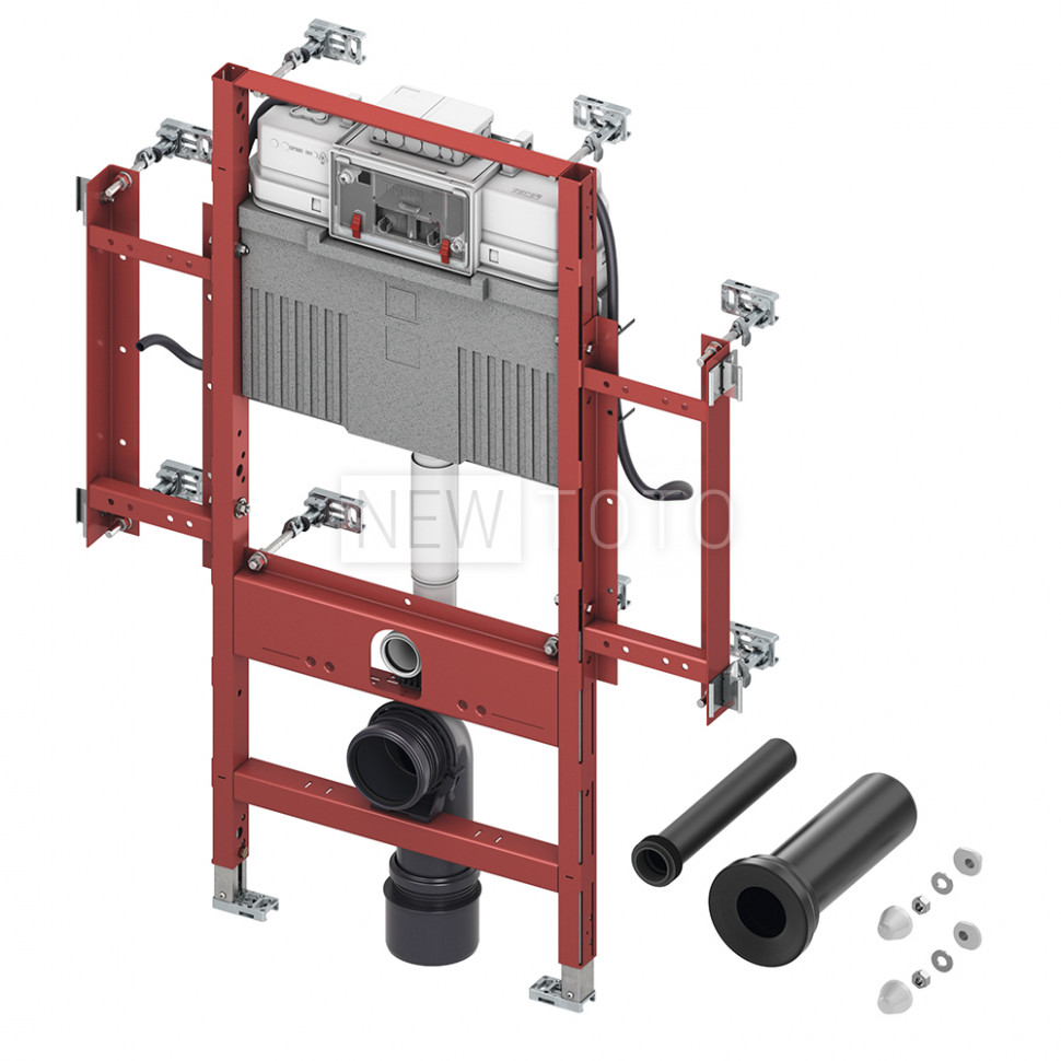 Модуль TECEprofil Geronto для людей с ограниченной  подвижностью со сливным бачком Uni 2.0, монтаж унитаза на высоте сиденья 48 см согласно DIN 18040-1, высота 1120 мм фото №1