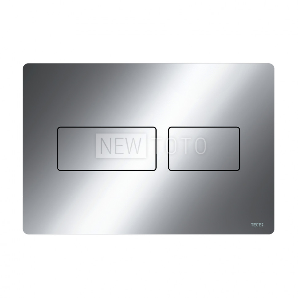 Металлическая панель смыва для унитаза TECEsolid, хром глянцевый фото №1