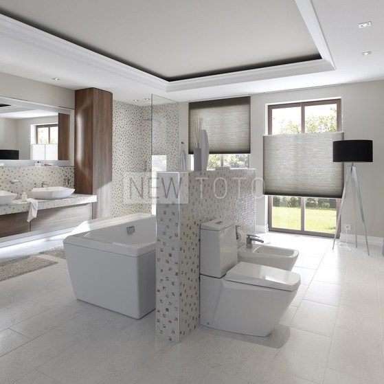 Напольный унитаз TOTO Jewelhex с бачком фото №4