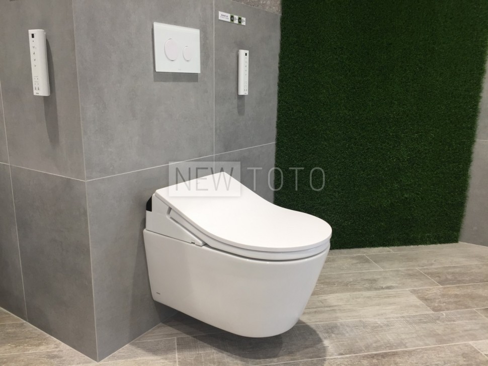 Крышка-биде TOTO Washlet RX eWater + подвесной унитаз RP фото №7