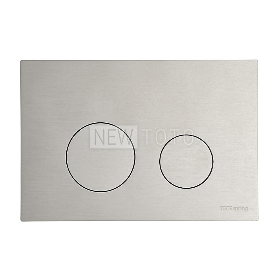 Металлическая панель смыва для унитаза TECEspring loop, нержавеющая сталь, сатин, покрытие против отпечатков пальцев фото №1