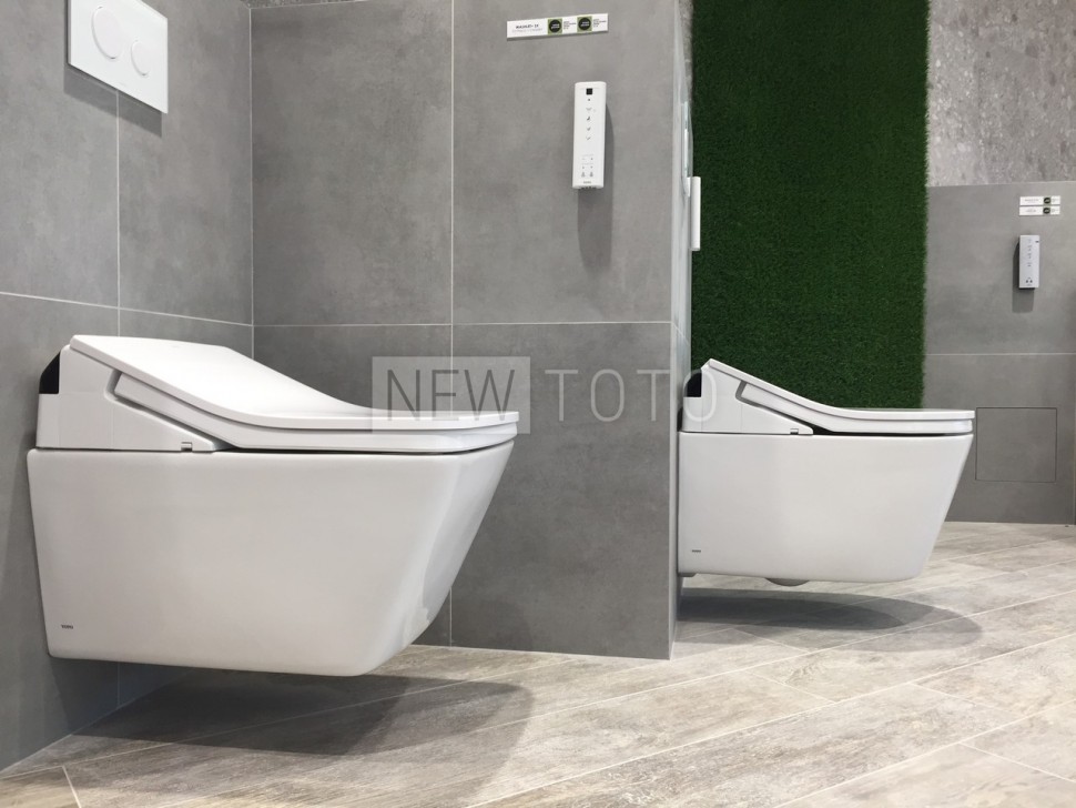Крышка-биде TOTO Washlet SX eWater + подвесной унитаз SP фото №9