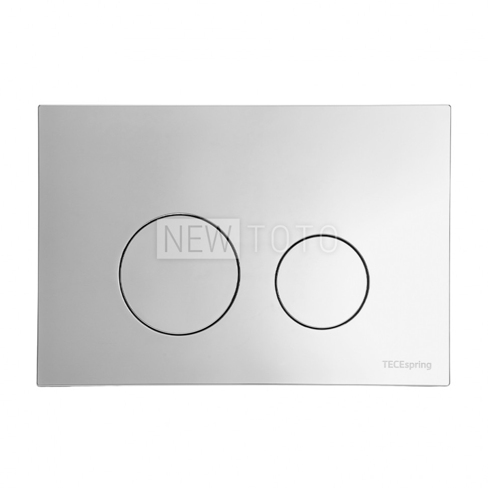 Пластиковая панель смыва для унитаза TECEspring loop, хром глянцевая фото №1