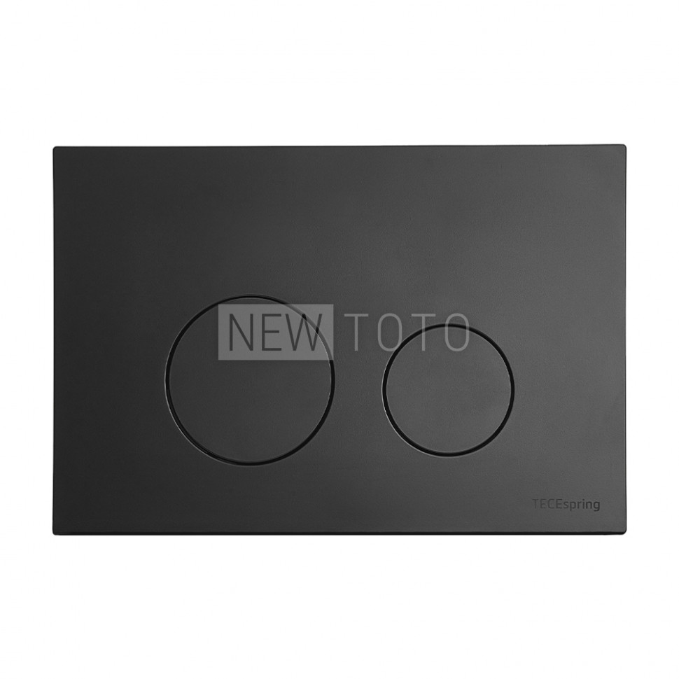 Пластиковая панель смыва для унитаза TECEspring loop, черная матовая фото №1