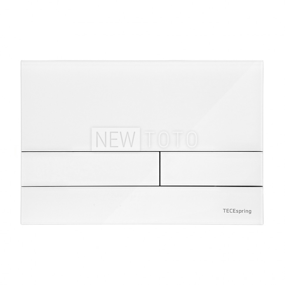 Акриловая панель смыва для унитаза  TECEspring square, белая фото №1