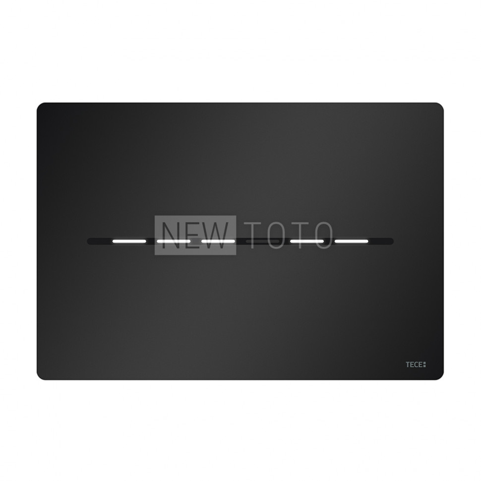 Металлическая панель смыва для унитаза TECEsolid с бесконтактной активацией, батарея 6 В, черный матовый фото №1