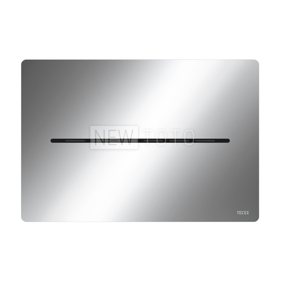 Металлическая панель смыва для унитаза TECEsolid с бесконтактной активацией, питание от сети 12 В, хром глянцевый фото №1