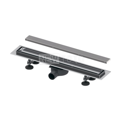 Комплект TECElinus для монтажа дренажного канала с основой для плитки “tile” и панелью “steel” 2 в 1 фото