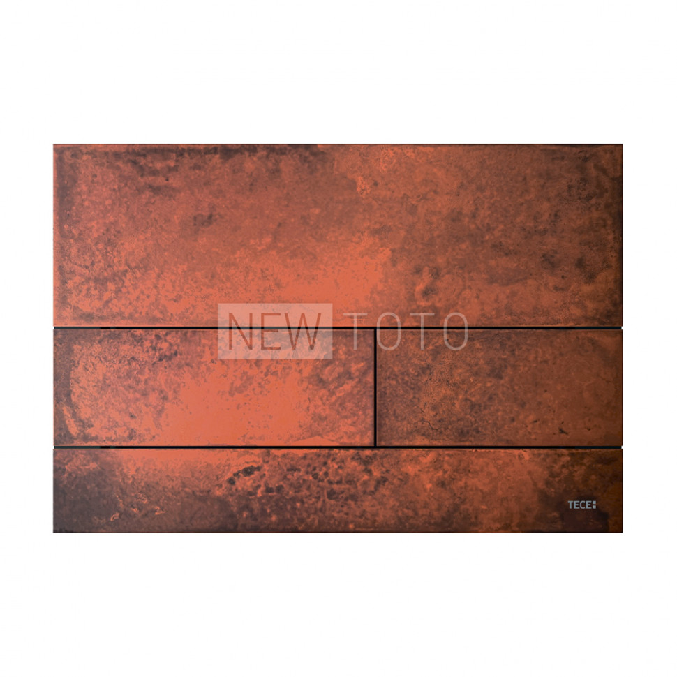 Металлическая панель смыва для унитаза TECEsquare II, pжавая сталь фото №1