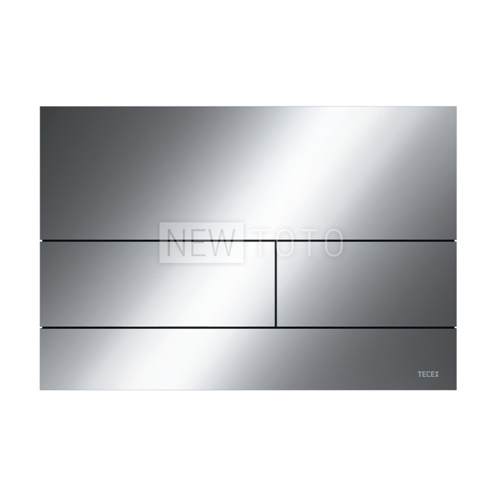 Металлическая панель смыва для унитаза TECEsquare II, хром глянцевый фото №1