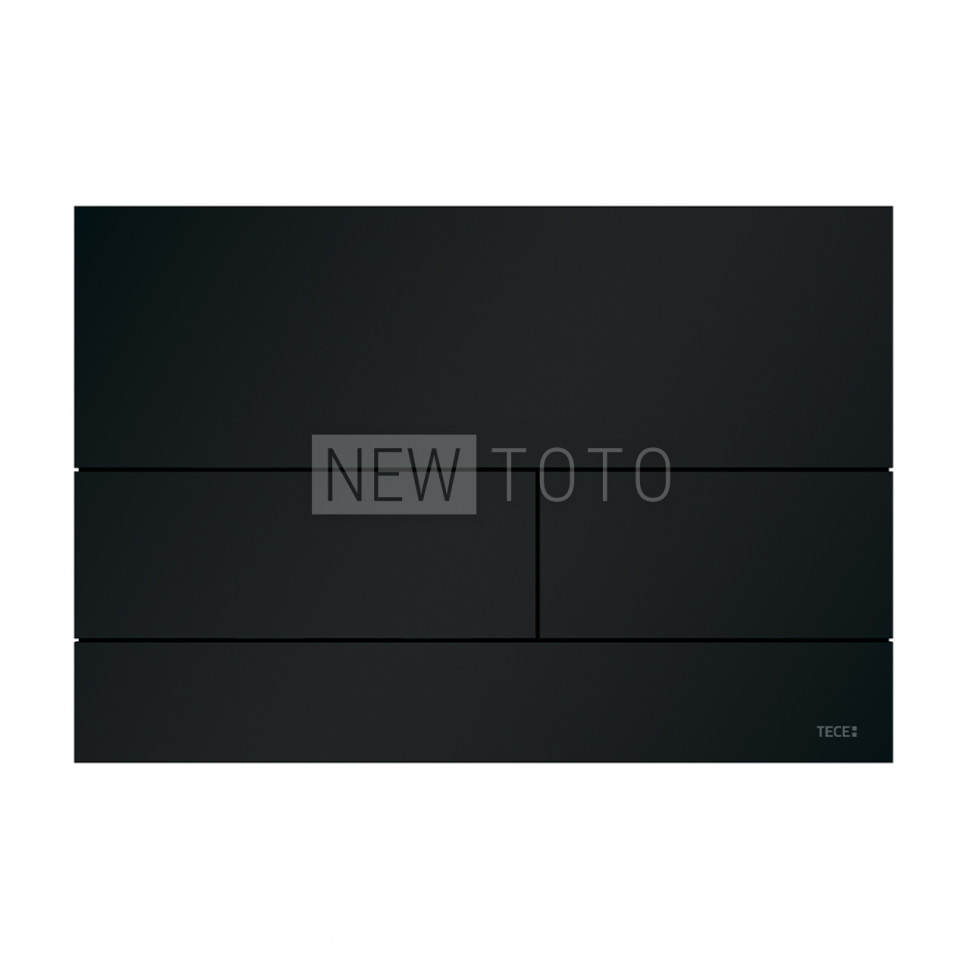 Металлическая панель смыва для унитаза TECEsquare II, черная матовая фото №1