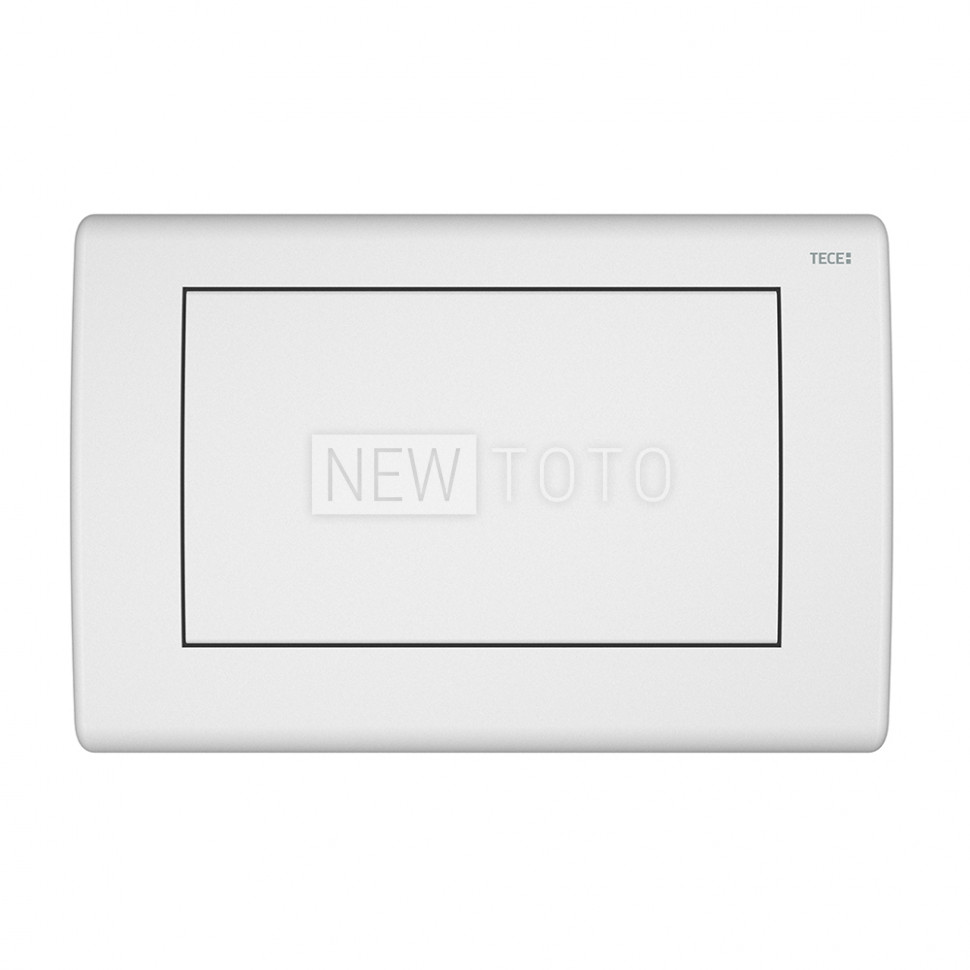 Металлическая панель смыва для унитаза TECEplanus, одинарная система смыва, белая матовая фото №1